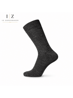 iZ Sock Copenhagen Premium Uldstrømper i Mørkegrå – Ultra Soft Merinould til Herre & Dame