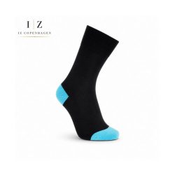 iZ Sock bambusstrømper sort/turkis, unisex