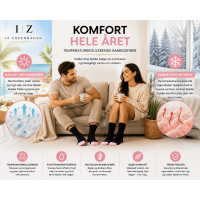 iZ Sock bambusstrømper med lyserød hæl og tå – unisex