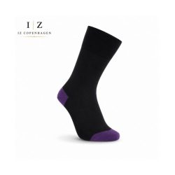 iZ Sock bambusstrømper sort/lilla, unisex