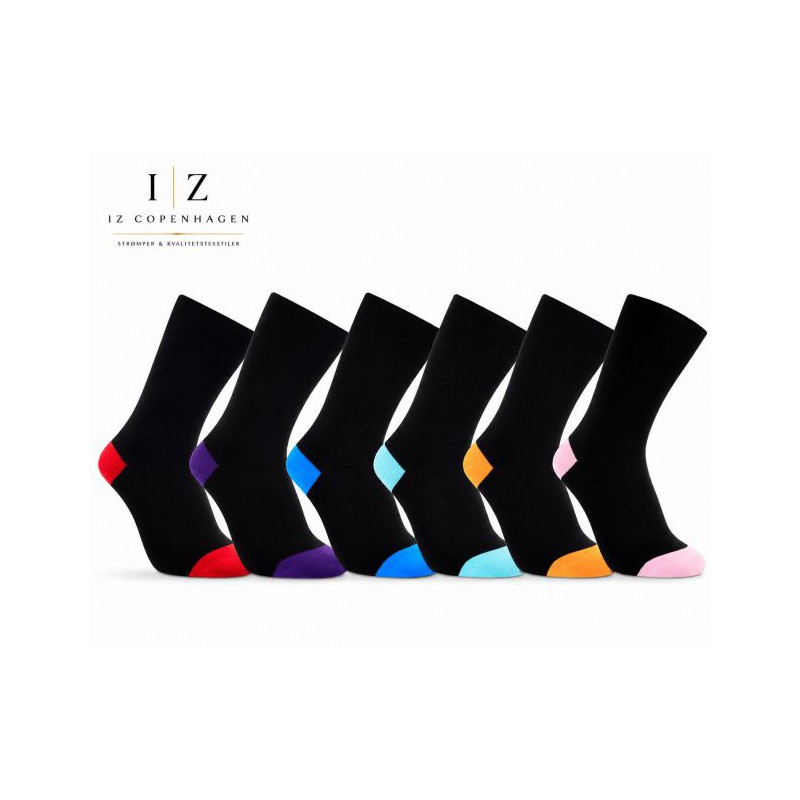 iZ Sock Luxury bambusstrømper 6-pak unisex billede 1