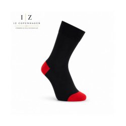 iZ Sock bambusstrømper sort/rød, unisex