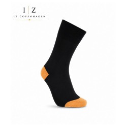 iZ Sock bambusstrømper sort/orange unisex outlet