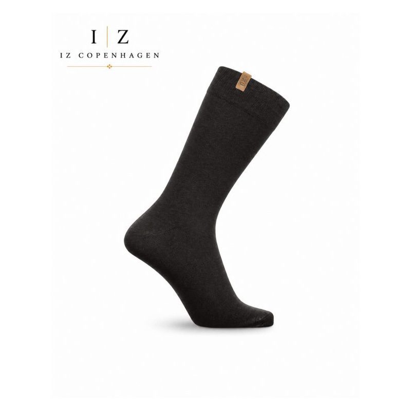 iZ Sock Terry bomuldsstrømper sort unisex billede 1