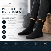 iZ Sock Terry bomuldsstrømper sort unisex