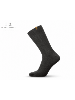 iZ Sock Copenhagen mørkegrå Luxury bomuldsstrømper unisex