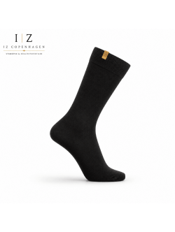 iZ Sock Copenhagen sorte Luxury bomuldsstrømper unisex