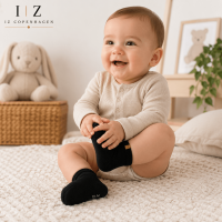 iZ Sock Luxury bambusstrømper sort til baby