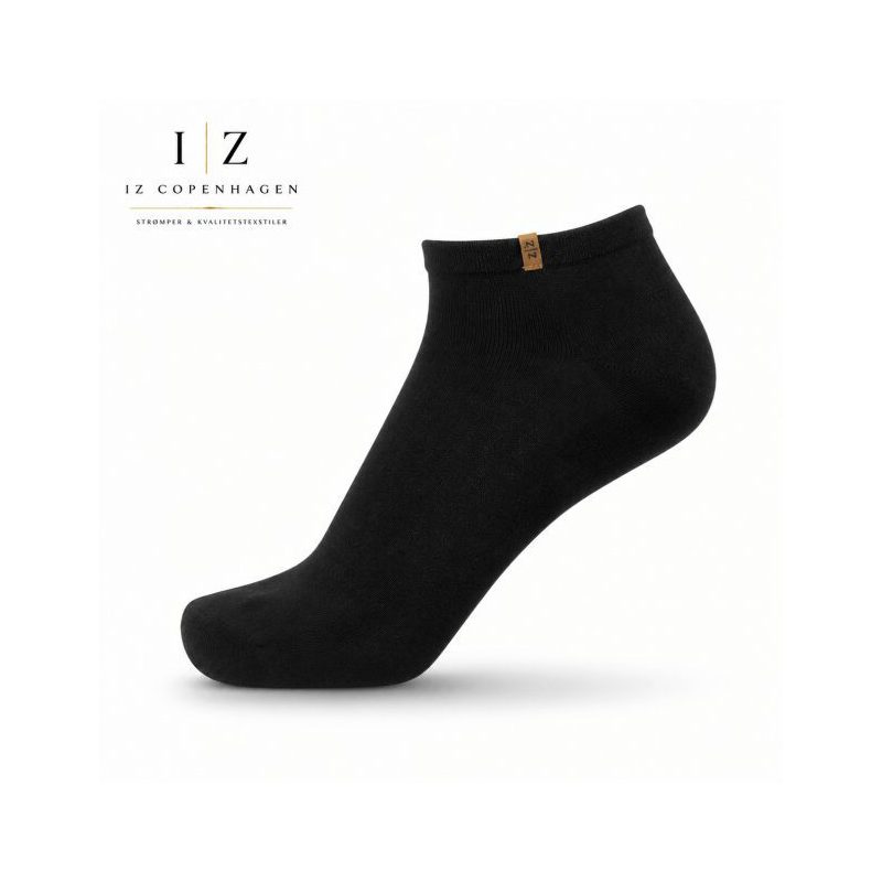 iZ Sock Luxury bambus-ankelstrømper sort til børn billede 1