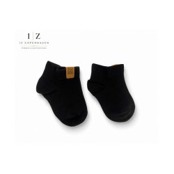 iZ Sock Luxury bambus-ankelstrømper sort til baby