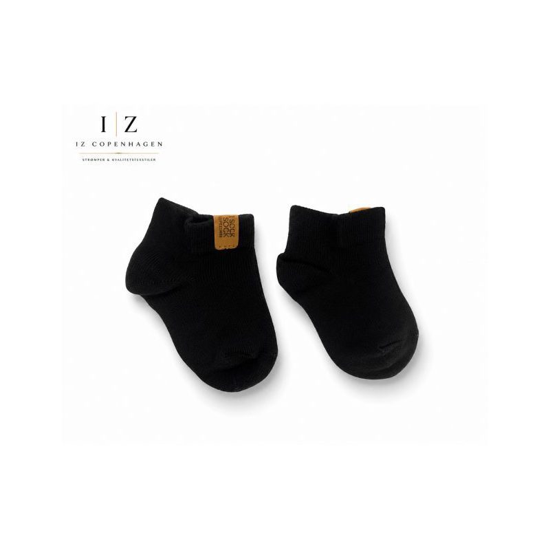 iZ Sock Luxury bambus-ankelstrømper sort til baby billede 1