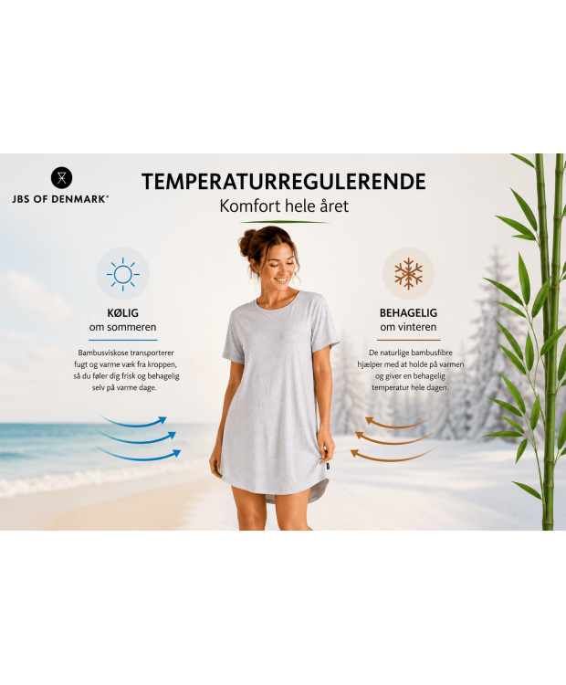 JBS of Denmark oversized bambus T-shirt – grå – kvinder billede 6