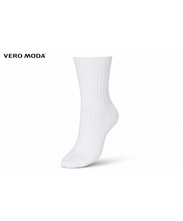 Vero Moda hvide bomuldsstrømper til kvinder - OUTLET billede 1