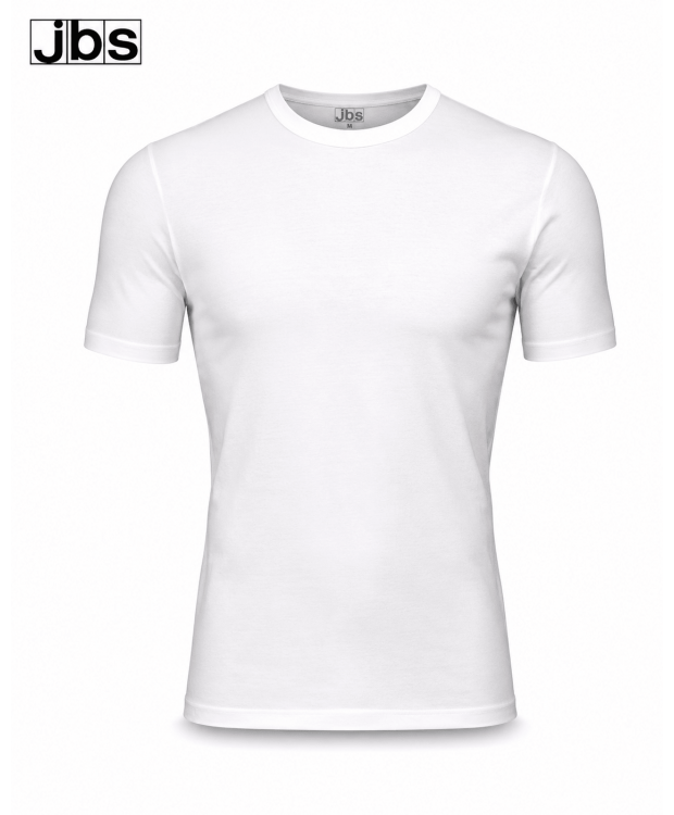 JBS Light bomulds T-shirt med rund hals til herre – hvid billede 1