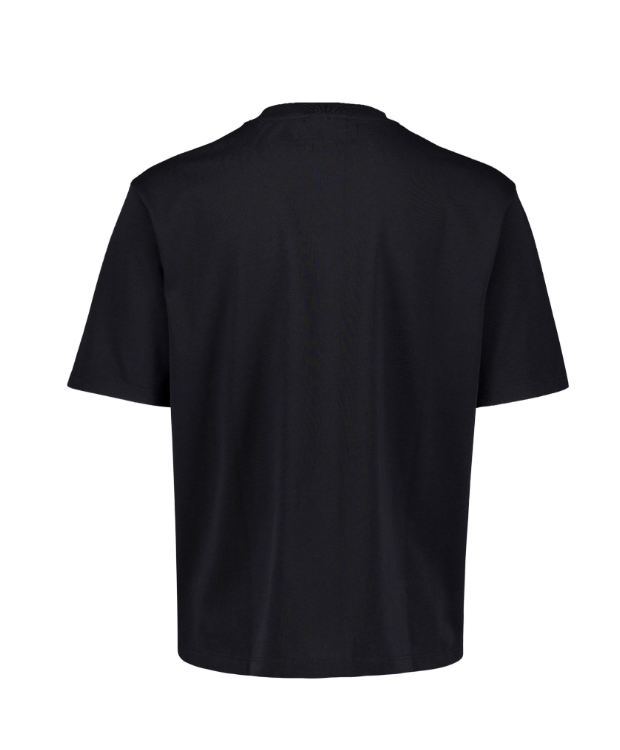 Lindbergh T-shirt O-neck oversized cropped i sort billede 2