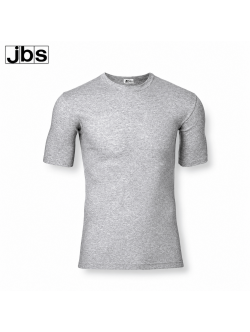 JBS bomulds-T-shirt med rund hals til herre – meleret grå
