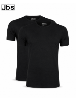 JBS bambus T-shirts med rund hals 2-pak til herre – sort