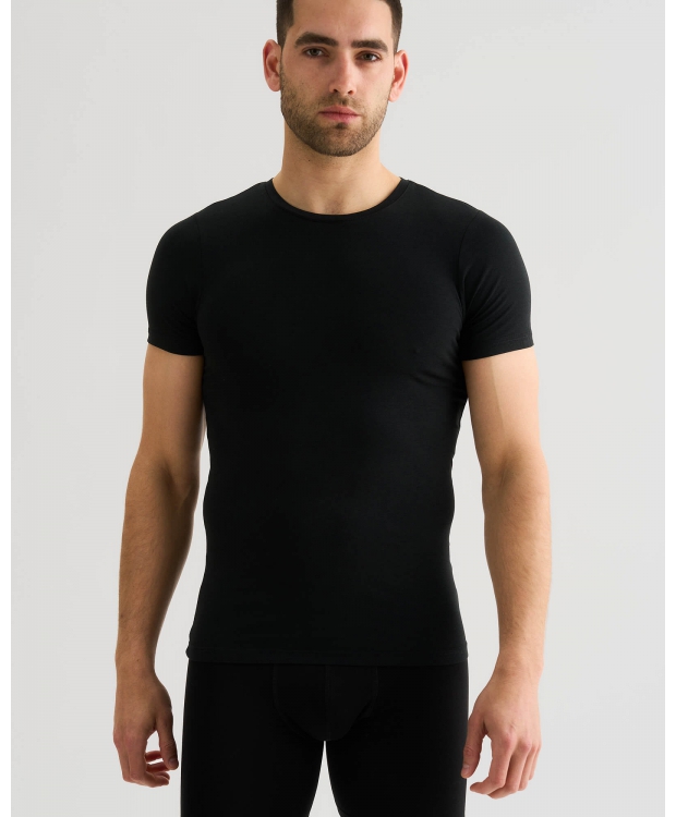 JBS bambus T-shirts med rund hals 2-pak til herre – sort billede 7