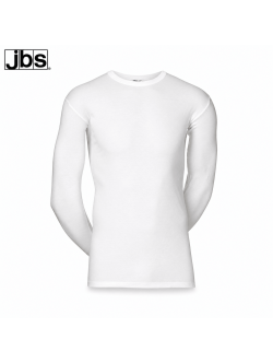JBS Original Style 14 hvid langærmet T-shirt i bomuld til herre