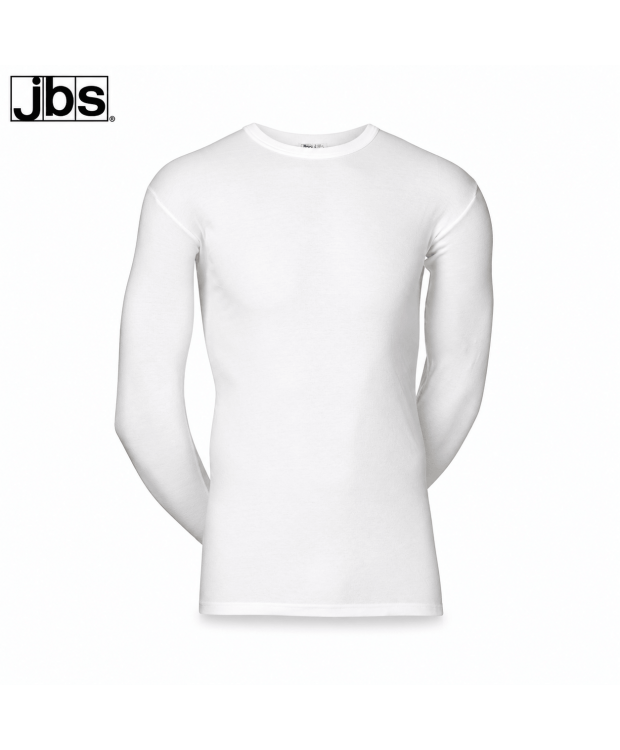 JBS Original Style 14 hvid langærmet T-shirt i bomuld til herre billede 1