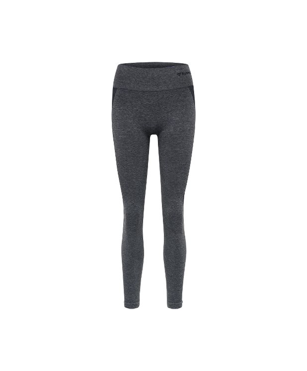 Hummel COCO seamless mid waist tights Asphalt/Quiet Shade Melange – OUTLET billede 3