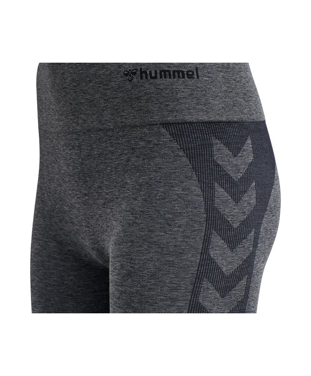 Hummel COCO seamless mid waist tights Asphalt/Quiet Shade Melange – OUTLET billede 5