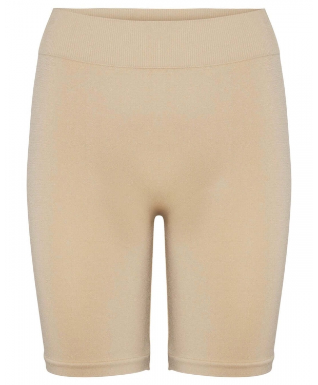 Vero Moda sømløse shorts i tan til kvinder - OUTLET billede 1