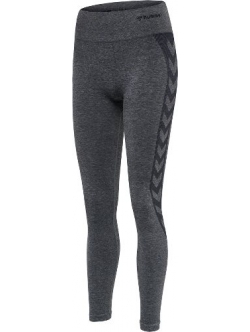 Hummel COCO seamless mid waist tights Asphalt/Quiet Shade Melange – OUTLET