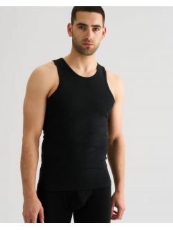 JBS 2-pak FSC bambus-singlet sort til herre