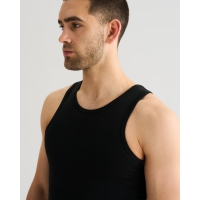 JBS 2-pak FSC bambus-singlet sort til herre