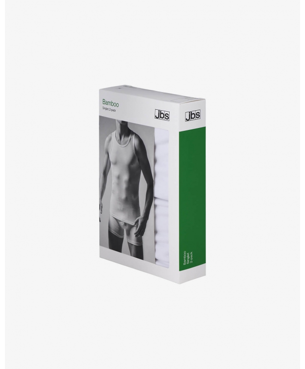 JBS 2-pak FSC bambus-singlet sort til herre billede 3