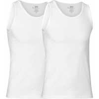 JBS 2-pak FSC bambus-singlet hvid til herre