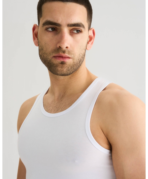 JBS 2-pak FSC bambus-singlet hvid til herre billede 7
