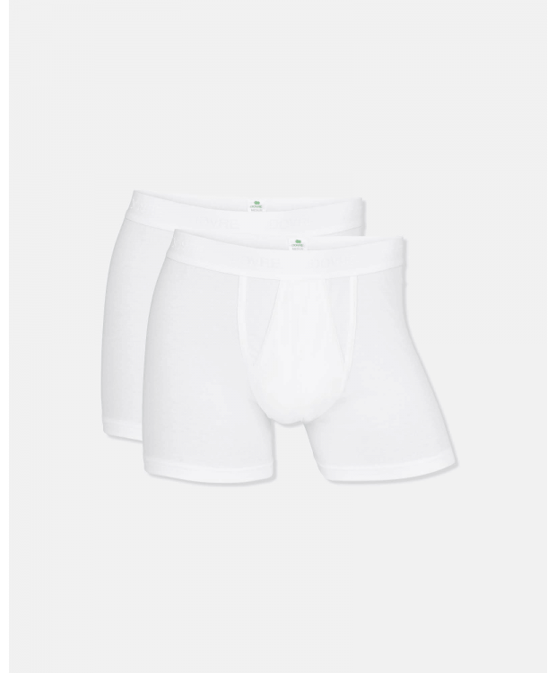 3 par Dovre GOTS tights 2-pak hvid til herre – detaljebillede 5
