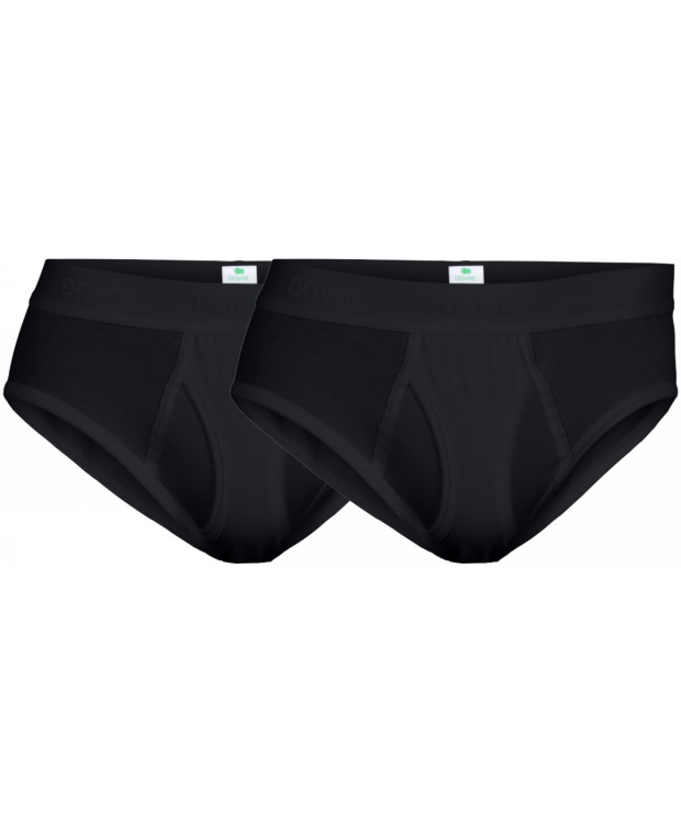 3 par Dovre GOTS briefs 2-pak sort til herre – detaljebillede 5