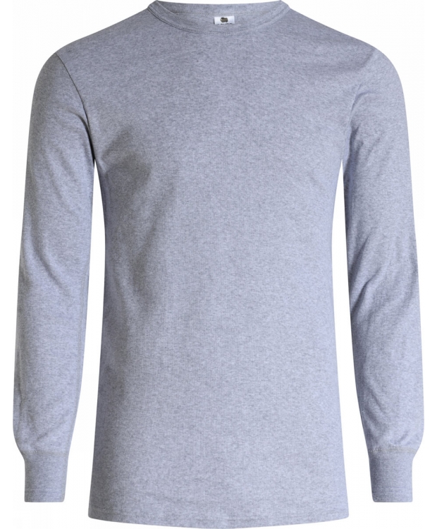 3 par Dovre bomulds-T-shirt grå med rund hals til herre – detaljebillede 6