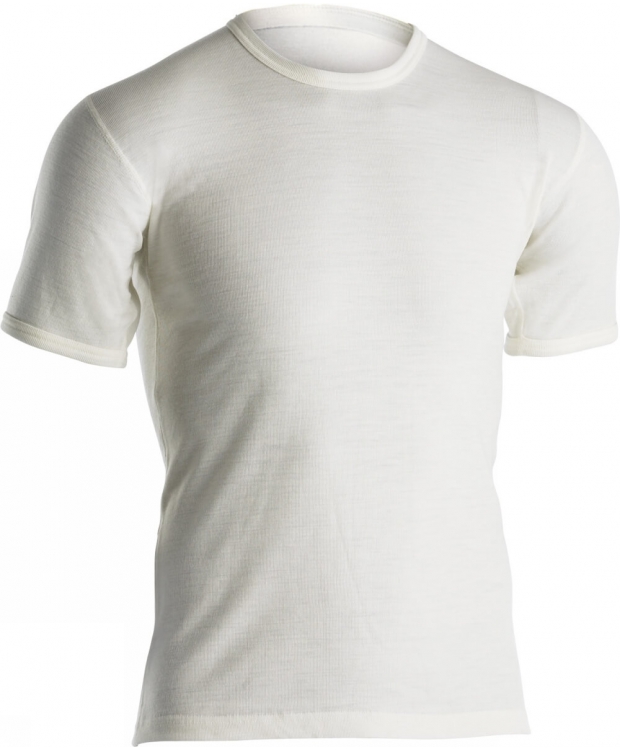 6 par Dovre uld-T-shirt hvid med rund hals til herre – detaljebillede 4