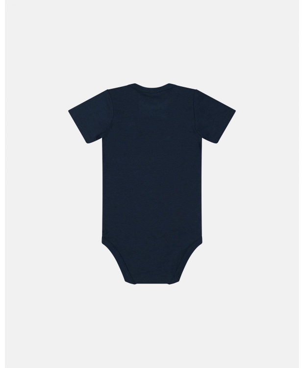 JBS kortærmet navy bambus-bodystocking til baby – 56–86 – Outlet billede 3