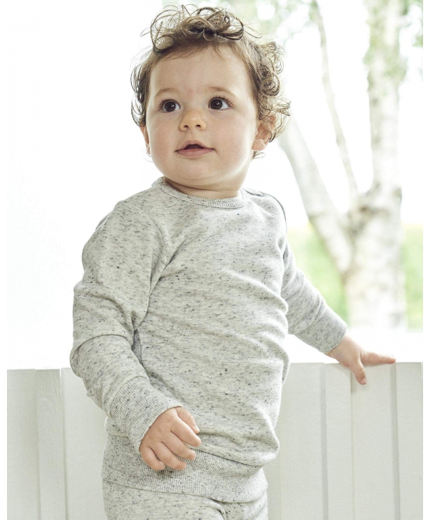 JBS lysegrå bambus-sweatshirt til baby – Outlet billede 1