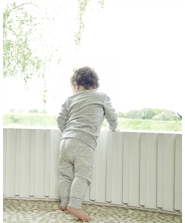 JBS lysegrå bambus-sweatshirt til baby – Outlet billede 2