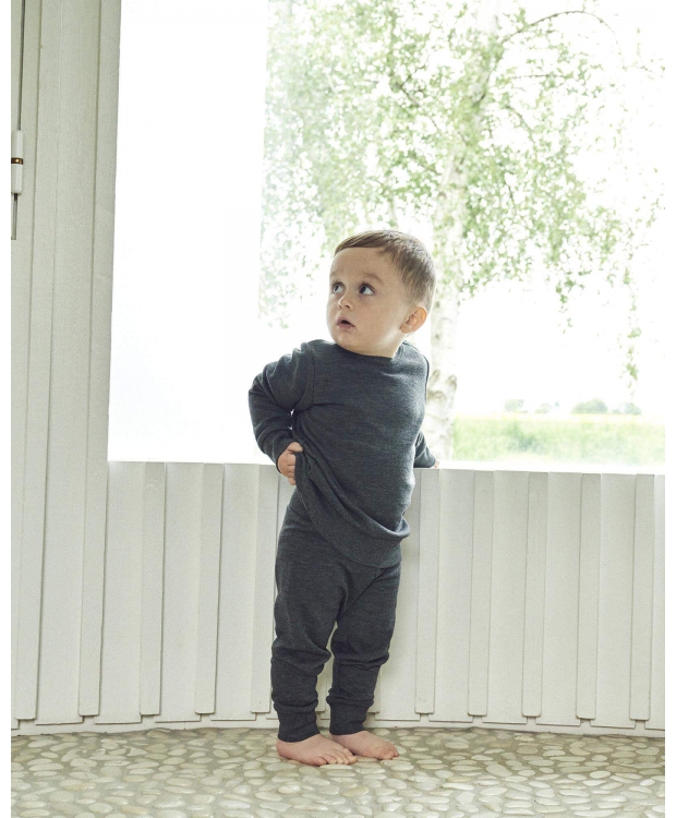 JBS mørkegrå bambus-sweatshirt til baby billede 2