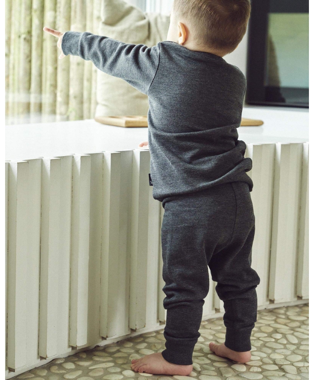 JBS mørkegrå bambus-sweatpants til baby – Outlet billede 3
