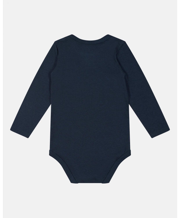 JBS langærmet navy bambus-bodystocking til baby – 56–92 – Outlet billede 4
