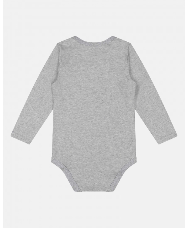 JBS langærmet lysegrå bambus-bodystocking til baby – 56–98 – Outlet billede 2
