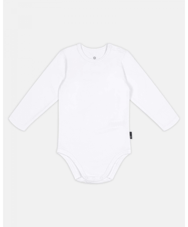 JBS langærmet hvid bambus-bodystocking til baby – 56–98 billede 5