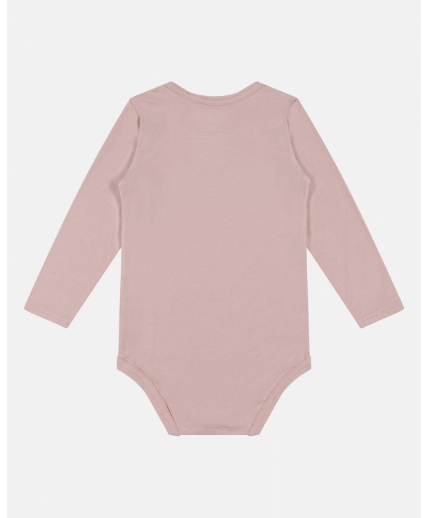 JBS langærmet lyserød bambus-bodystocking til baby – 56–98 billede 3