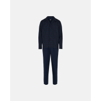 JBS navy Woven pyjamassæt til herre
