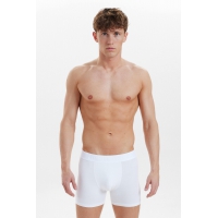 Resteröds 3-pak hvide bambus-boxershorts til herre