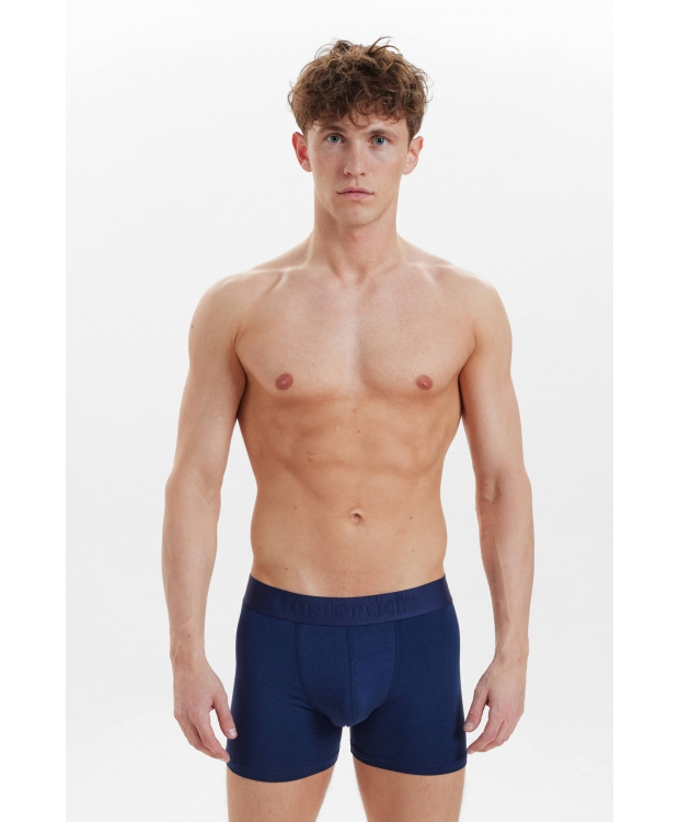 Resteröds 3-pak navy bambus-boxershorts til herre billede 2