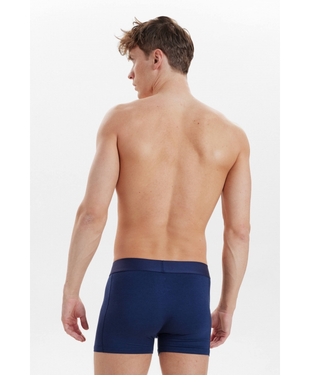 Resteröds 3-pak navy bambus-boxershorts til herre billede 3